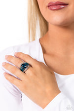 Cosmic Clique - Blue Ring - Paparazzi Accessories