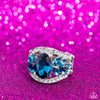 Cosmic Clique - Blue Ring - Paparazzi Accessories