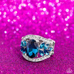 Cosmic Clique - Blue Ring - Paparazzi Accessories