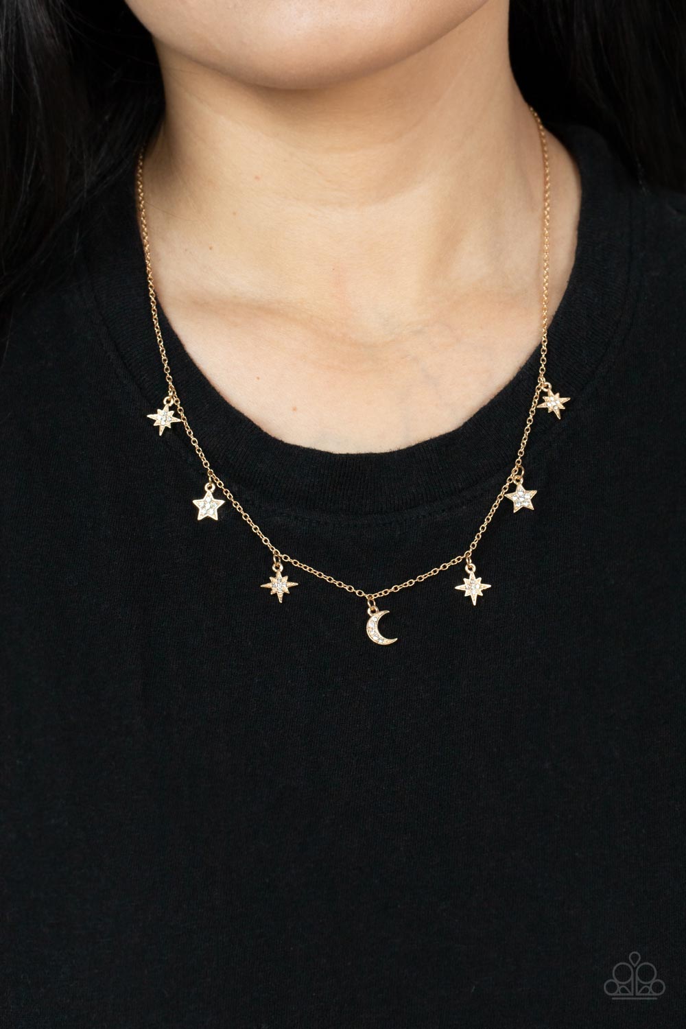 Cosmic Runway - Gold Necklace - Paparazzi Accessories