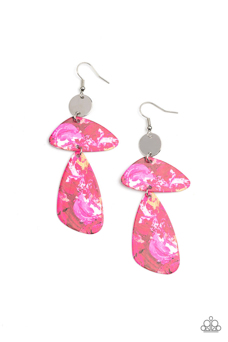 five-dollar-jewelry-swatch-me-now-pink-earrings-paparazzi-accessories