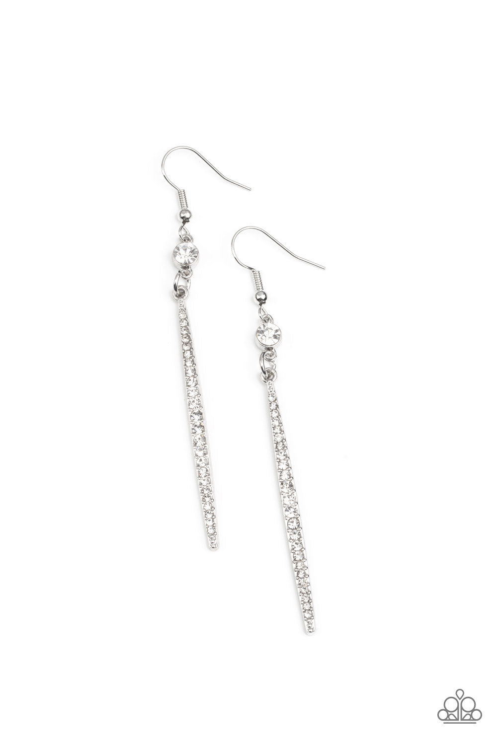 five-dollar-jewelry-skyscraping-shimmer-white-earrings-paparazzi-accessories