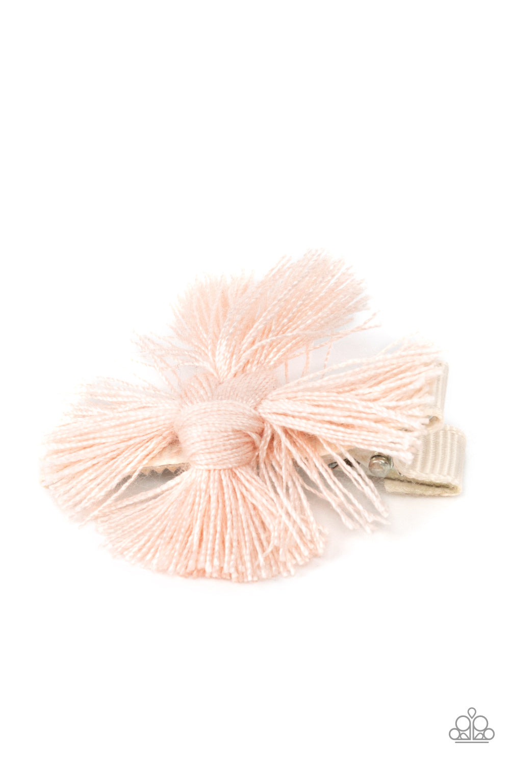 five-dollar-jewelry-tasseled-terrace-pink-hair clip-paparazzi-accessories