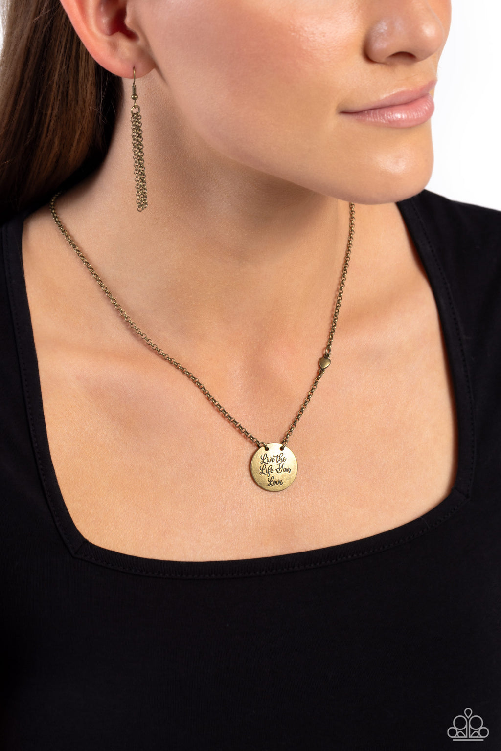 Live The Life You Love - Brass Necklace - Paparazzi Accessories