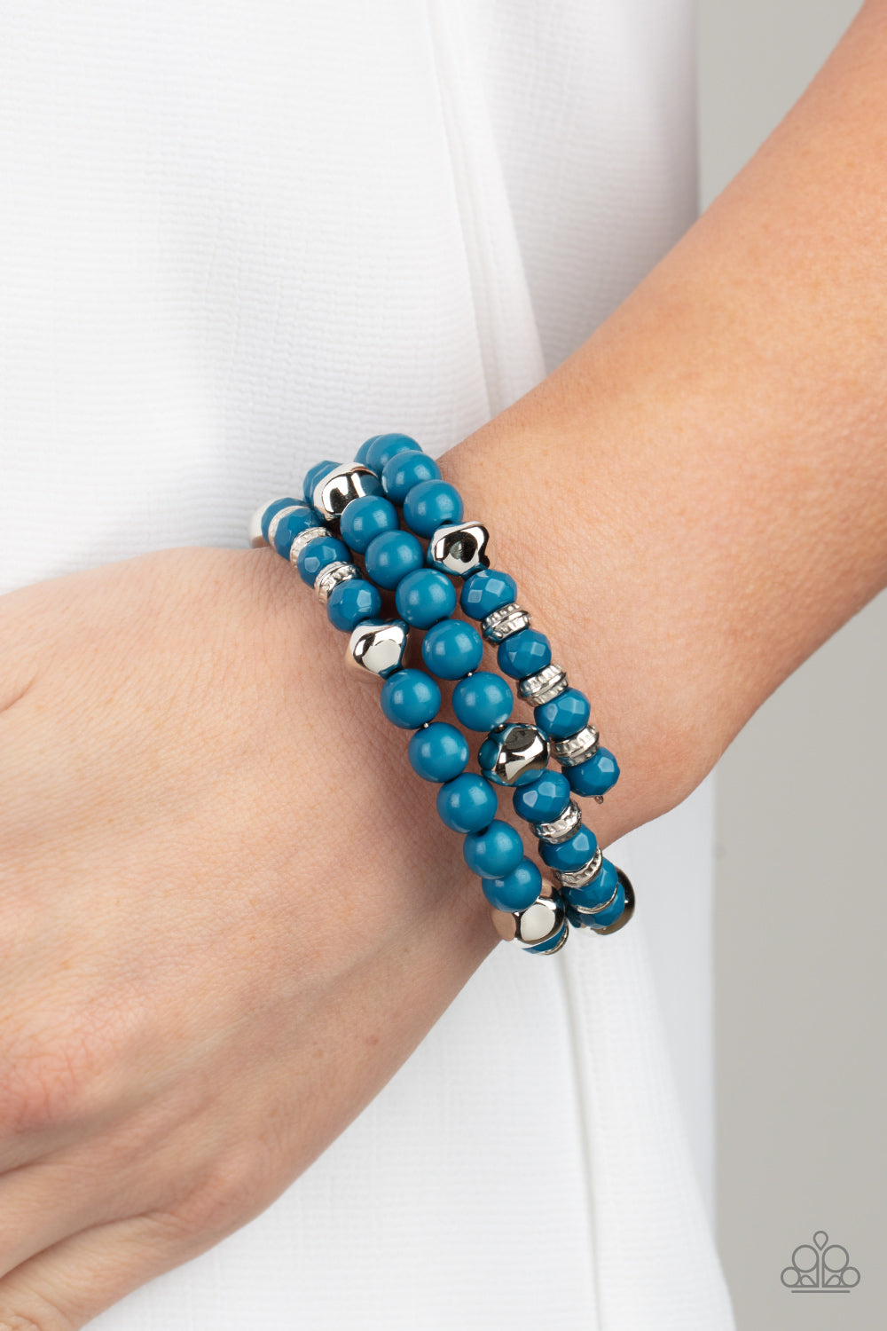 Vibrant Verve - Blue Bracelet - Paparazzi Accessories