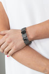 Demurely Disco - Black Bracelet - Paparazzi Accessories