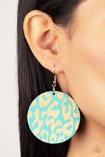 Catwalk Safari - Blue Earrings - Paparazzi Accessories
