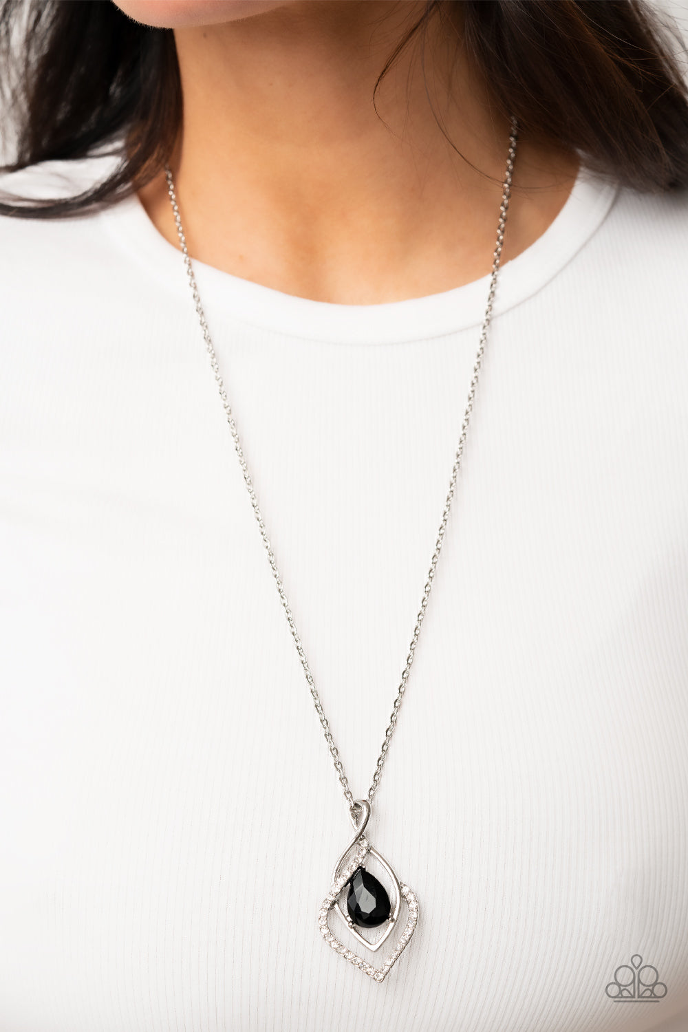 Dauntless Demure - Black Necklace - Paparazzi Accessories