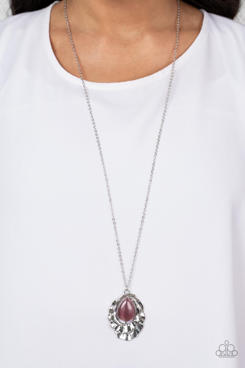 Titanic Trinket - Purple Necklace - Paparazzi Accessories