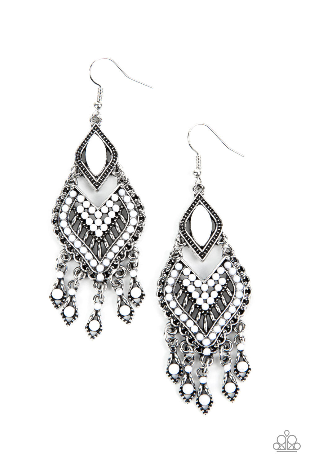 five-dollar-jewelry-dearly-debonair-white-earrings-paparazzi-accessories