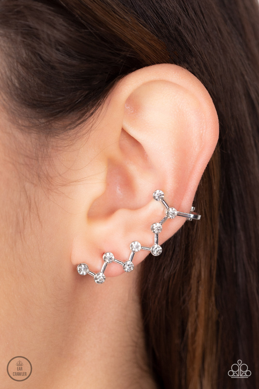 five-dollar-jewelry-clamoring-constellations-white-post earrings-paparazzi-accessories