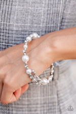 Chicly Celebrity - White Bracelet - Paparazzi Accessories