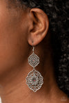 Floral Favorite - Red Earrings - Paparazzi Accessories