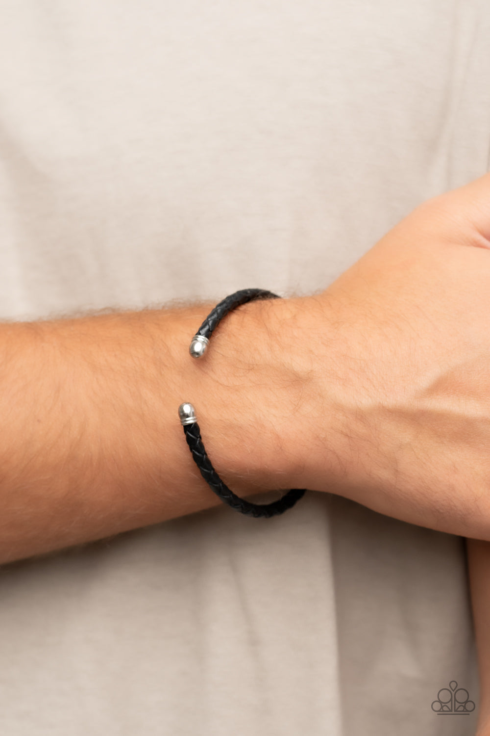 Rustic Wrangler - Unisex Black Bracelet - Paparazzi Accessories