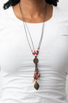 Knotted Keepsake - Pink Necklace - Paparazzi Accessories