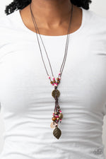 Knotted Keepsake - Pink Necklace - Paparazzi Accessories