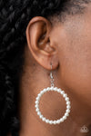 Can I Get A Hallelujah - White Earrings - Paparazzi Accessories