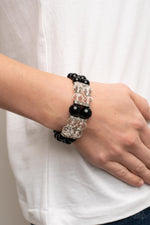 Timelessly Tea Party - Black Bracelet - Paparazzi Accessories