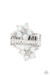 five-dollar-jewelry-precious-petals-white-ring-paparazzi-accessories