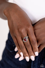Casually Chromatic - Red Ring - Paparazzi Accessories