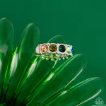 Taming Twilight - Green Ring - Paparazzi Accessories