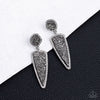 Druzy Desire - Silver Post Earrings - Paparazzi Accessories