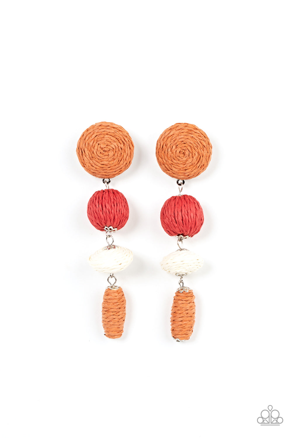 five-dollar-jewelry-twine-tango-multi-post earrings-paparazzi-accessories