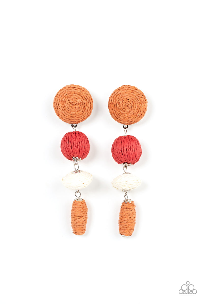 five-dollar-jewelry-twine-tango-multi-post earrings-paparazzi-accessories