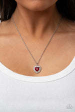 Taken with Twinkle - Red Necklace - Paparazzi Accessories