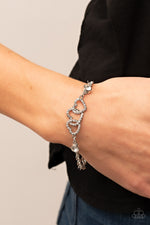 Desirable Dazzle - White Bracelet - Paparazzi Accessories