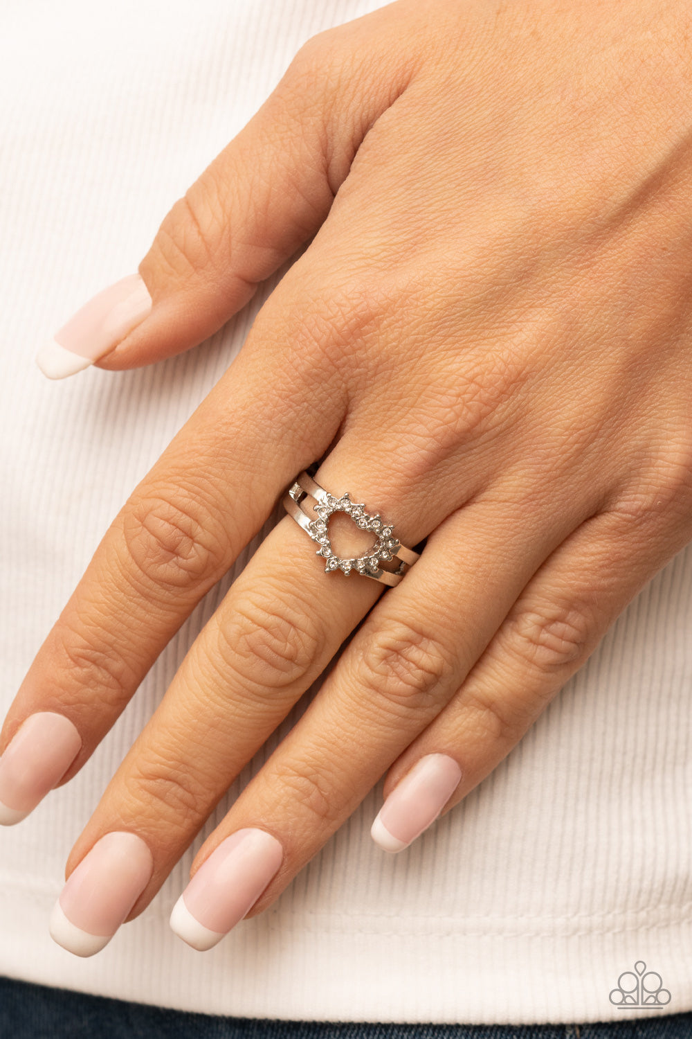 First Kisses - White Ring - Paparazzi Accessories