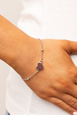 Heartachingly Adorable - Red Bracelet - Paparazzi Accessories