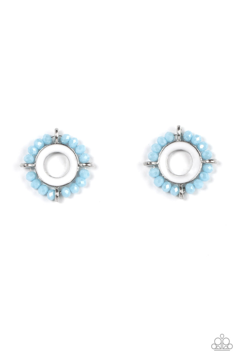 five-dollar-jewelry-nautical-notion-blue-post earrings-paparazzi-accessories