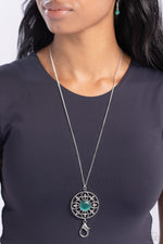 Celestial Compass - Green Lanyard - Paparazzi Accessories