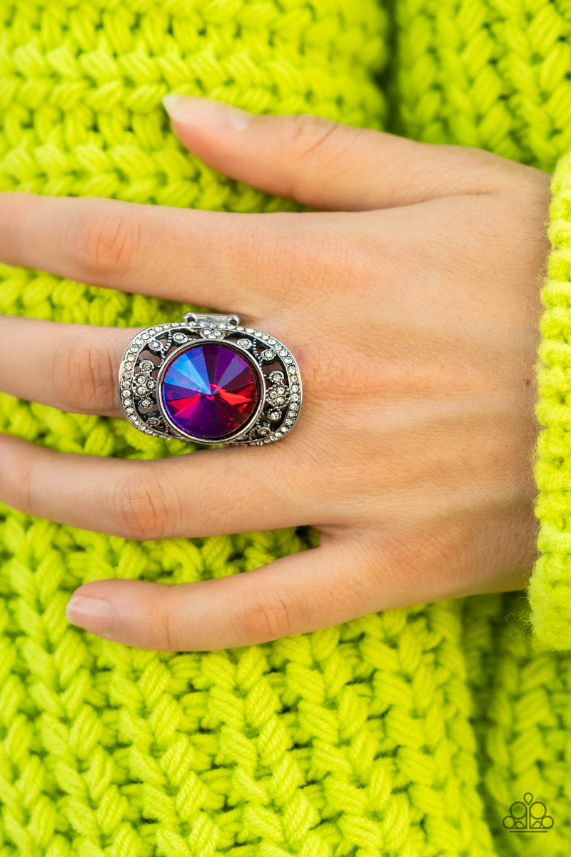 Galactic Garden - Pink Ring - Paparazzi Accessories