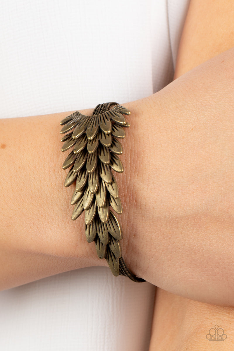 BOA and Arrow - Brass Bracelet - Paparazzi Accessories