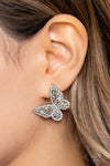 Smooth Like FLUTTER - Multi Post Earrings - Paparazzi Accessories