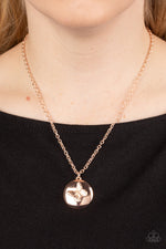 Monarch Meadow - Rose Gold Necklace - Paparazzi Accessories