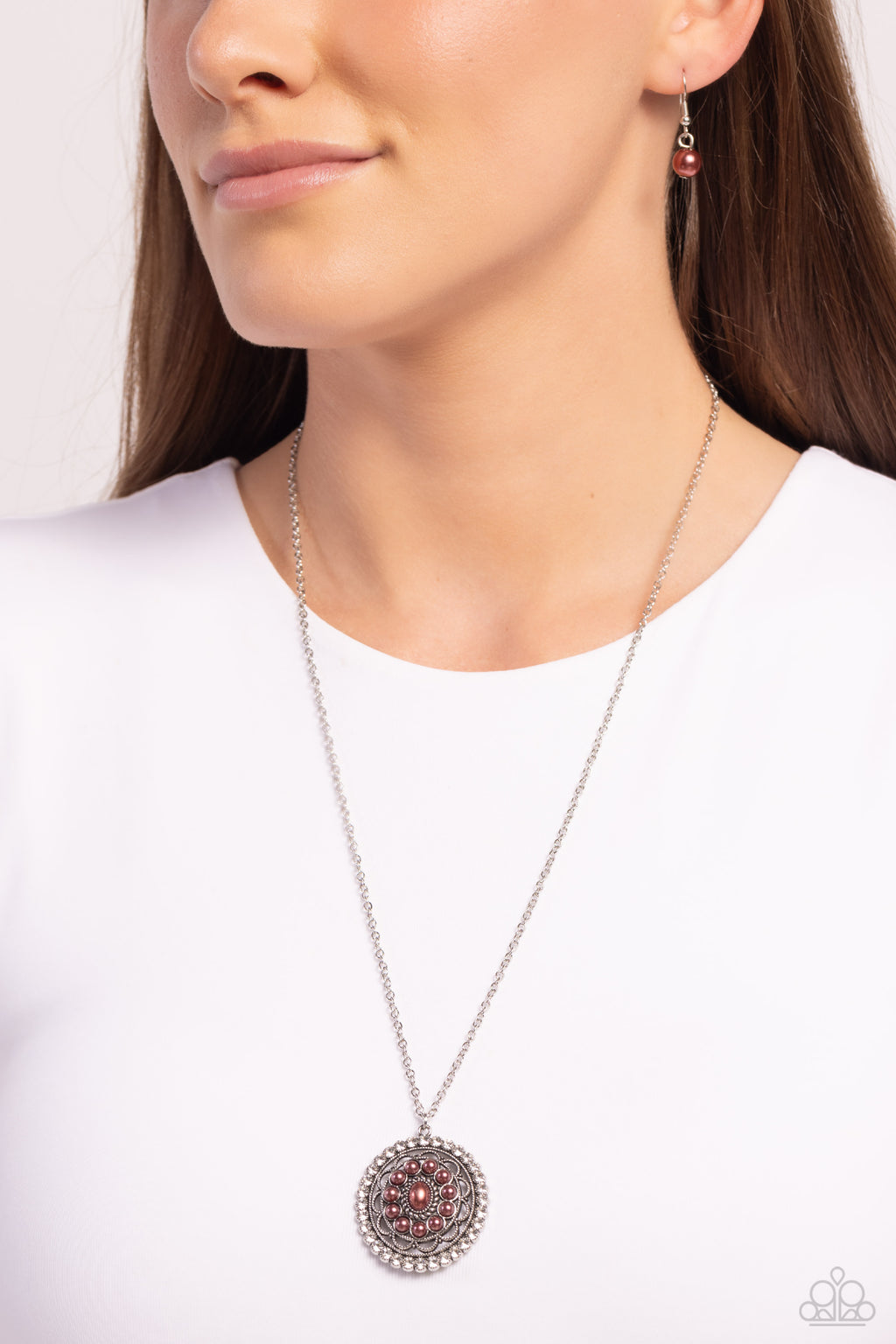 Perennial Pinnacle - Brown Necklace - Paparazzi Accessories
