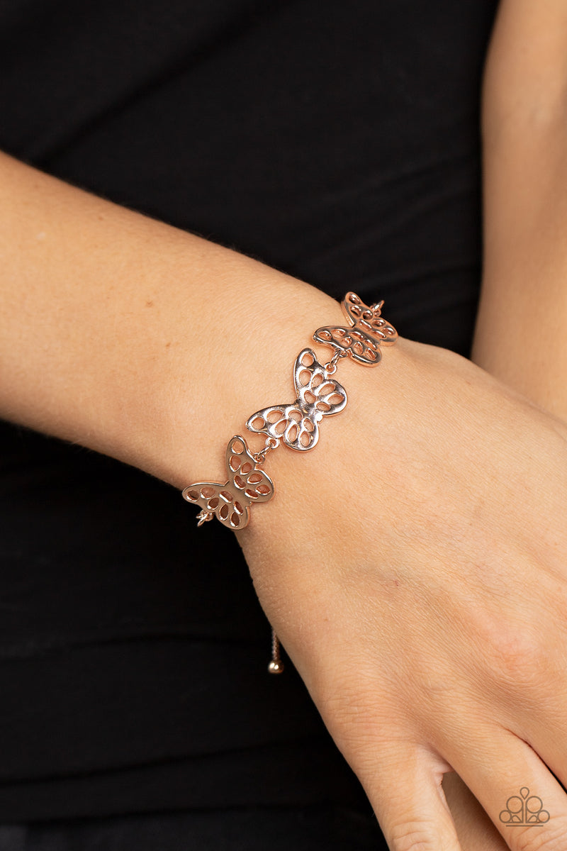 Put a WING on It - Gold Bracelet - Paparazzi Accessories