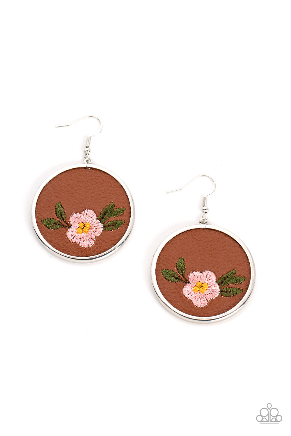 five-dollar-jewelry-prairie-patchwork-pink-earrings-paparazzi-accessories