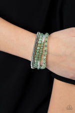Destination Dreamscape - Green Bracelet - Paparazzi Accessories