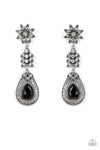 five-dollar-jewelry-floral-fantasy-black-post earrings-paparazzi-accessories