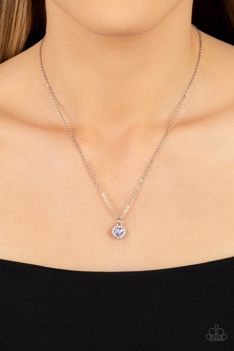 A Little Lovestruck - Purple Necklace - Paparazzi Accessories