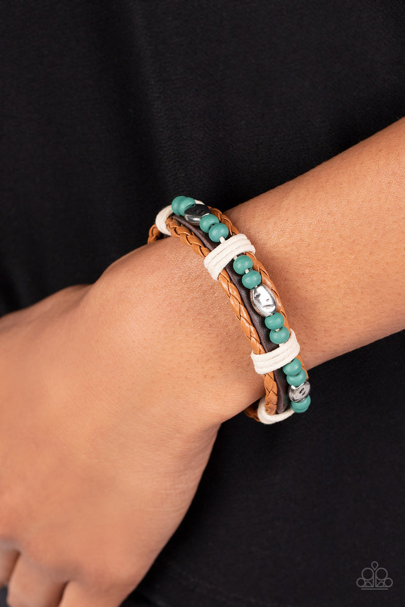 Lodge Luxe - Blue Bracelet - Paparazzi Accessories