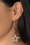 Cosmic Celebrity - Black Earrings - Paparazzi Accessories