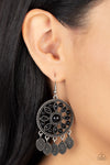 Sagebrush Symphony - Black Earrings - Paparazzi Accessories