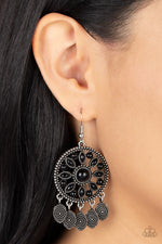 Sagebrush Symphony - Black Earrings - Paparazzi Accessories