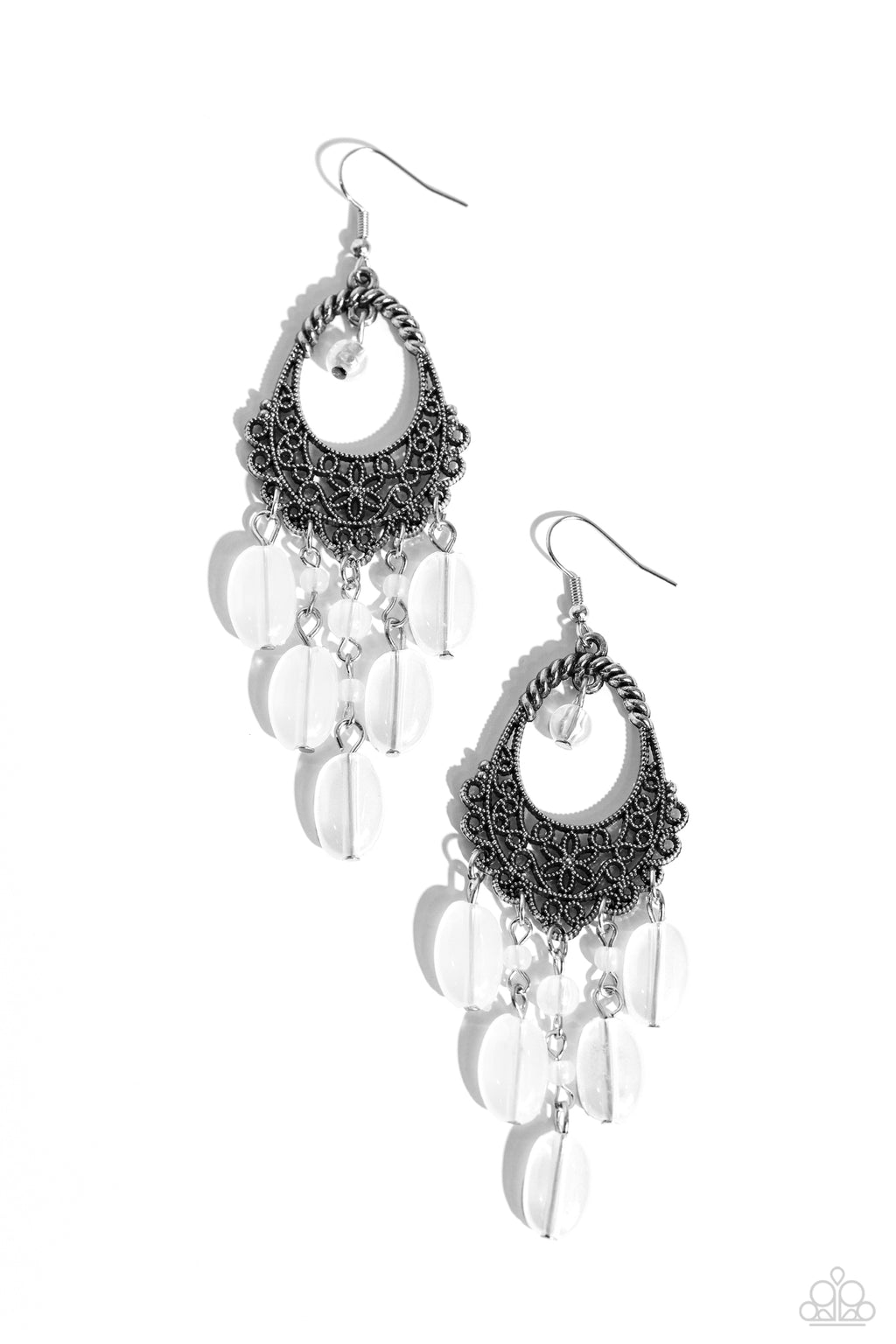 five-dollar-jewelry-botanical-escape-white-earrings-paparazzi-accessories