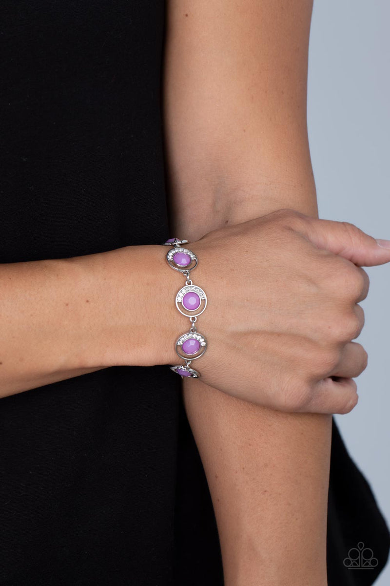 Twinkling Trajectory - Purple Bracelet - Paparazzi Accessories